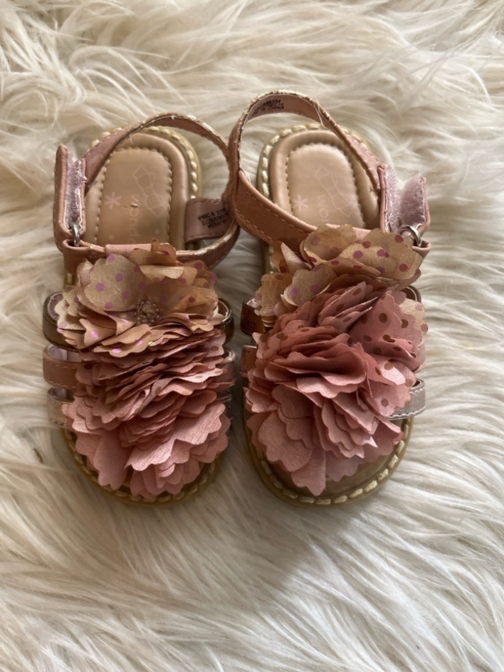 Girls Toddler Sandals Size 6
Wonderkids Pink Flower Shoes